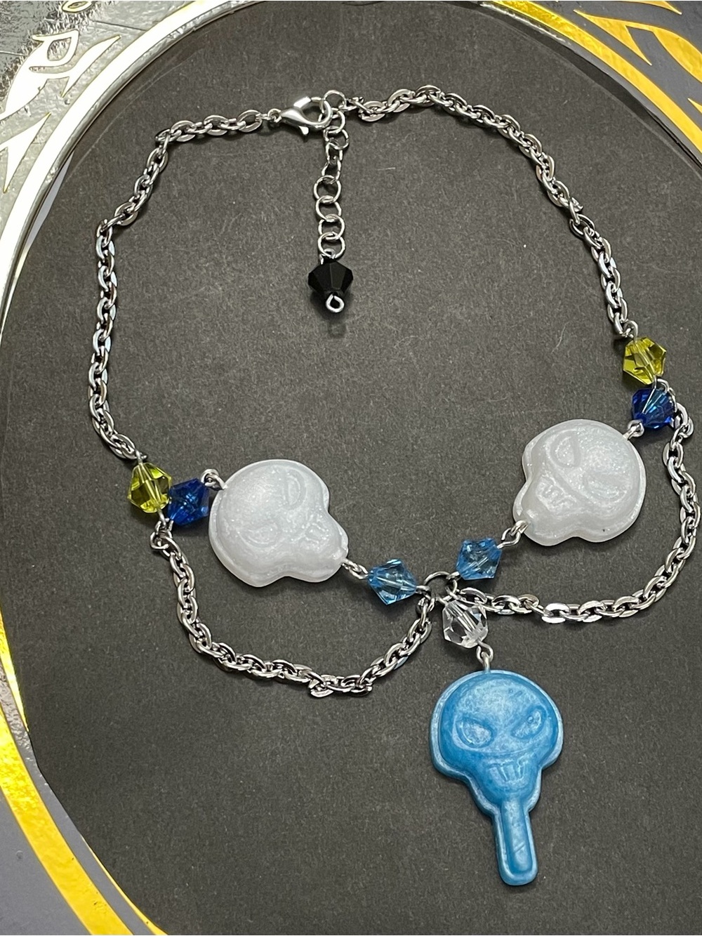 Twisted Wonderland Inspired Groovy Candy Choker Necklace Idia Shroud